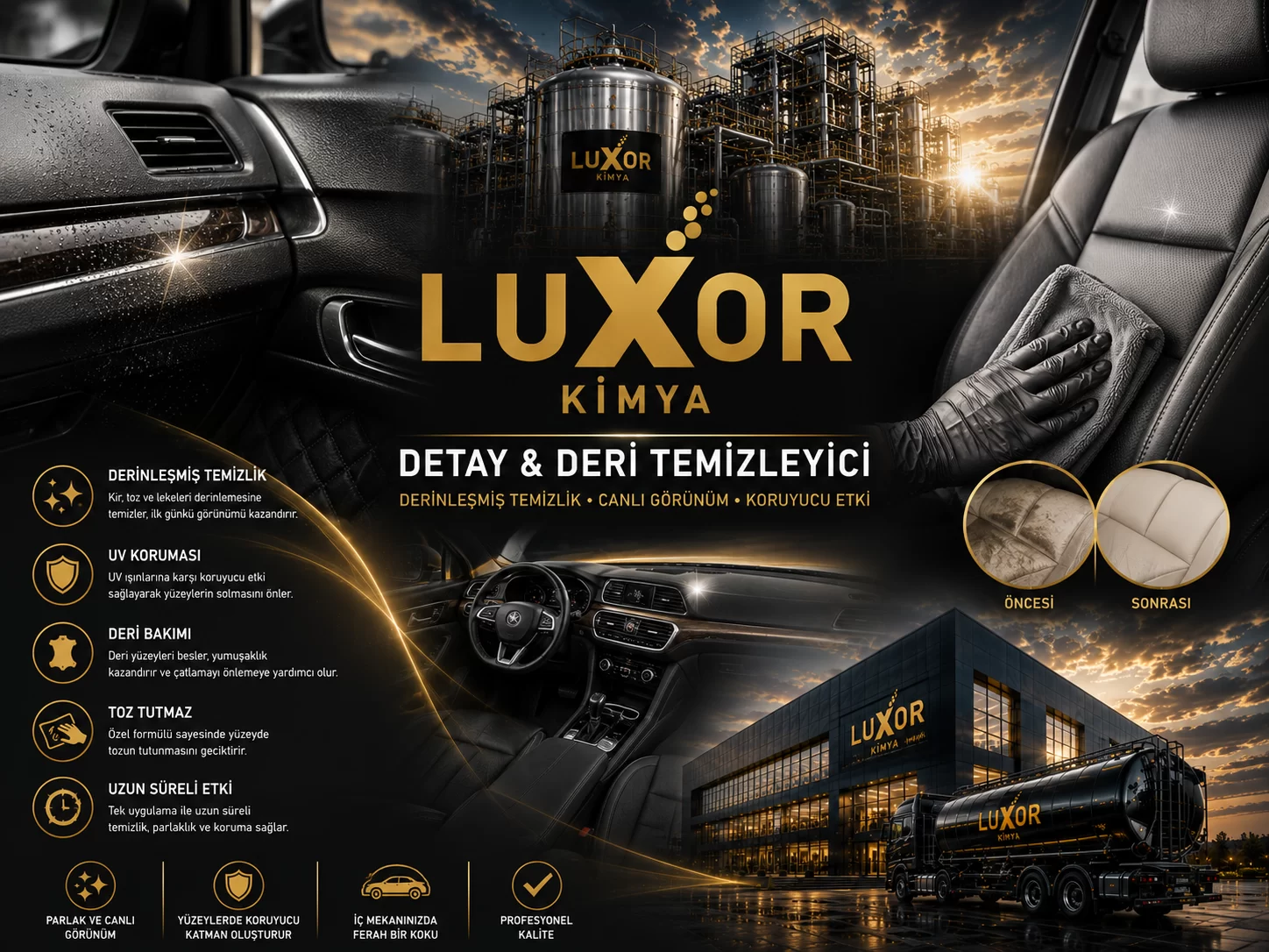 Luxor Kimya Detay & Deri Temizleyici