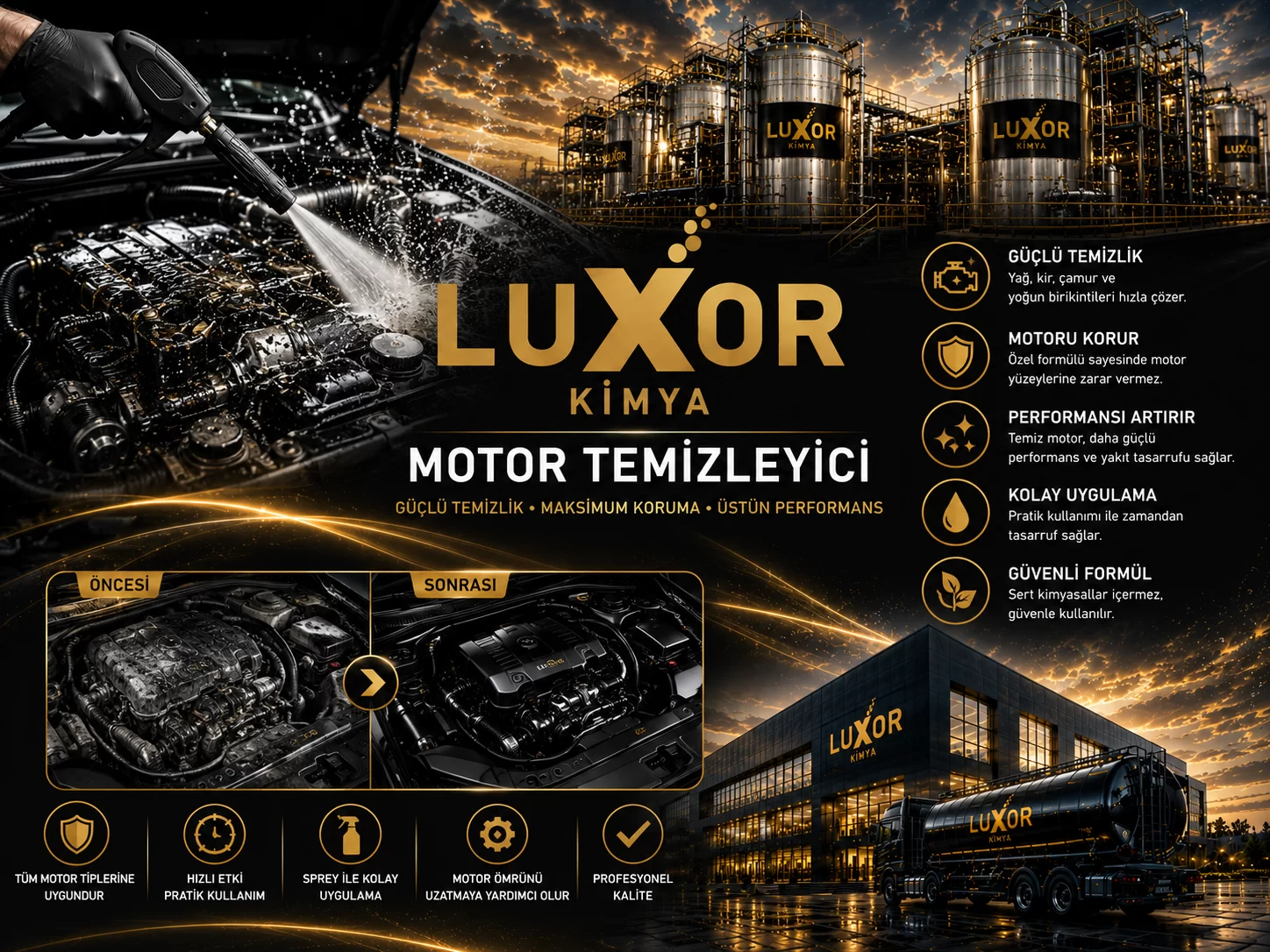Luxor Kimya Motor Temizleyici