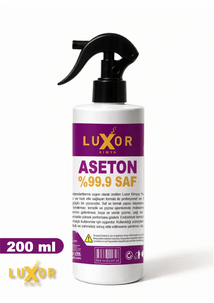 Luxor Kimya %99.9 Saf Aseton 200 Ml