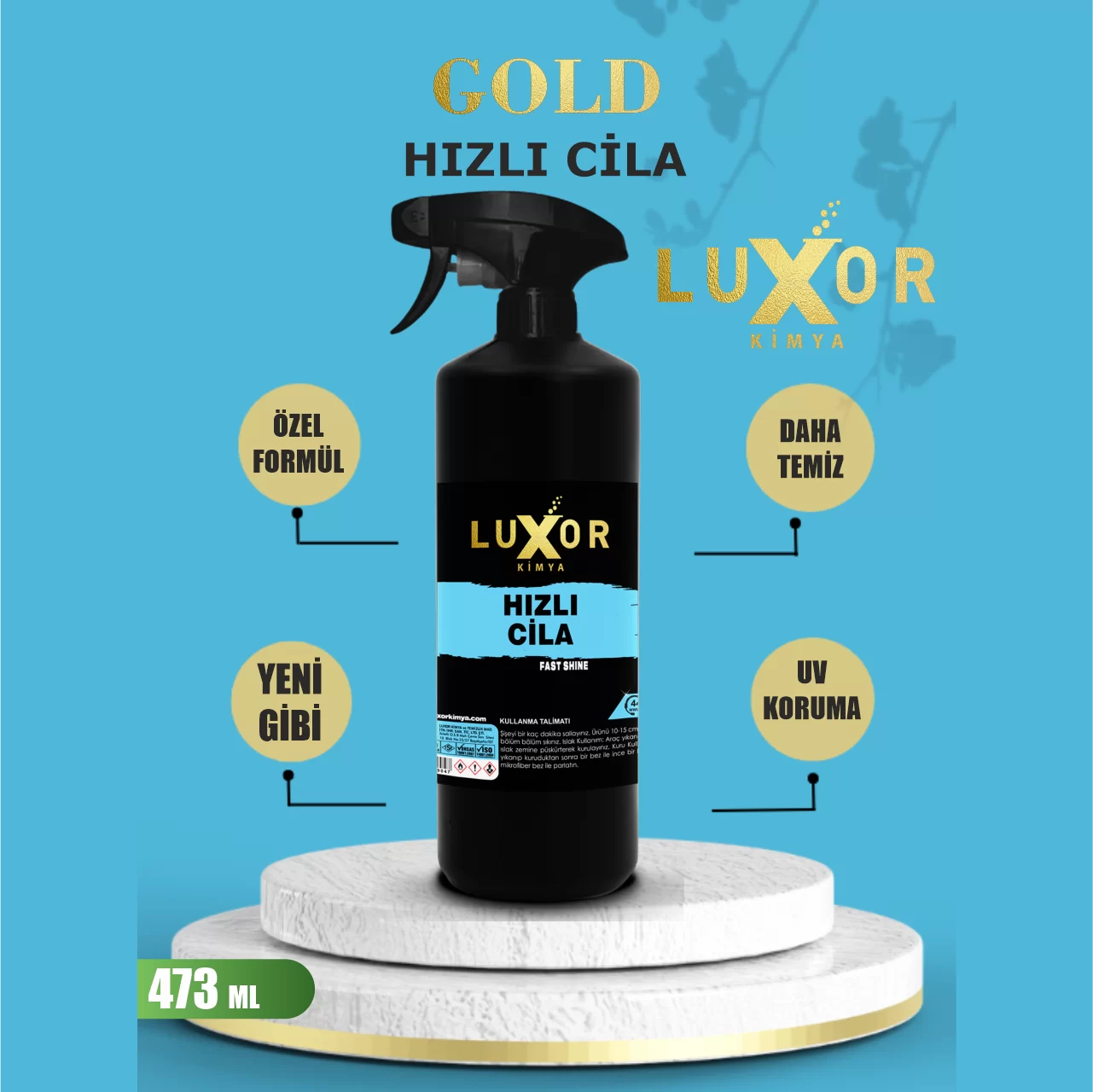 Luxor Kimya Gold Hızlı Cila 473 ml ek görsel