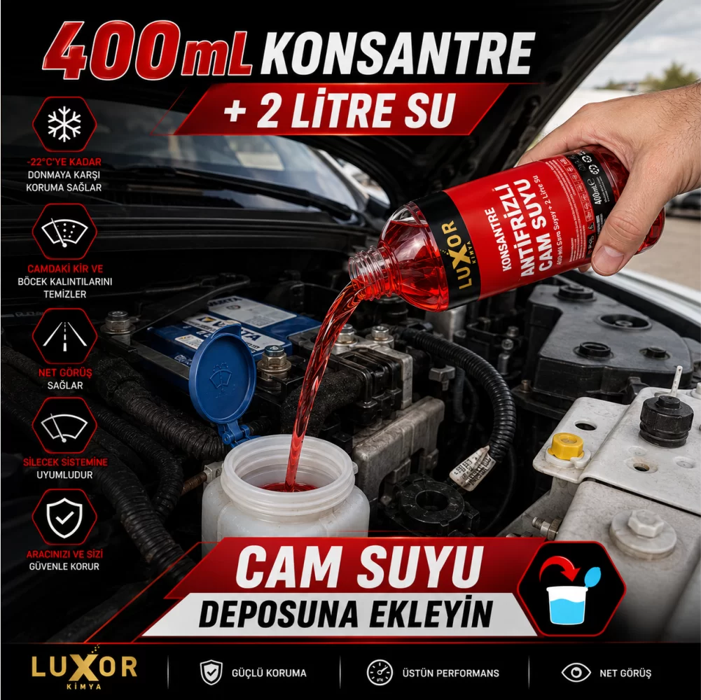 Luxor Kimya Antifrizli Konsantre Cam Suyu ek görsel