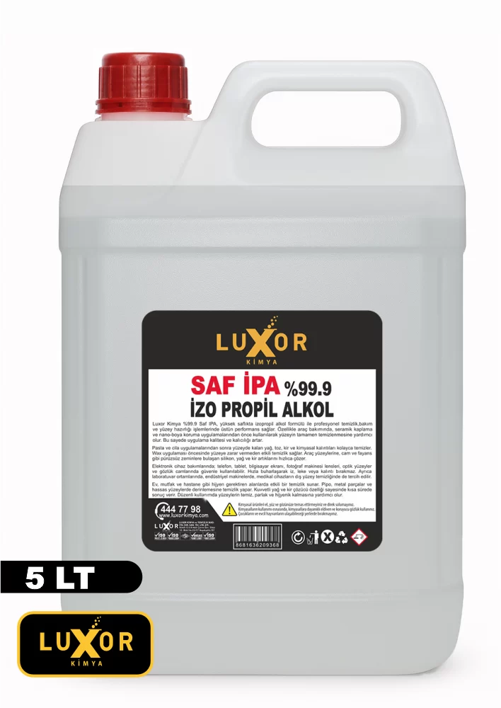 Luxor Kimya Saf İPA %99 İzopropil Alkol 5 Lt