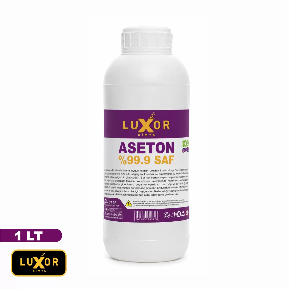Luxor Kimya 99.9 Saf Aseton 1 LT