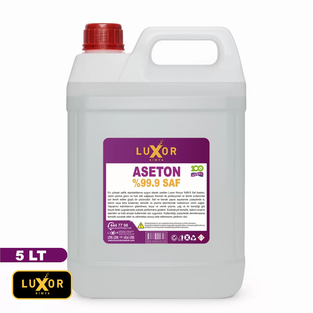 Luxor Kimya %99.9 Saf Aseton 5 LT